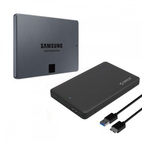 Samsung SSD 870 QVO 8TB 외장 케이스 부착 MZ-77Q8T0BOC 국내 정규 보증품