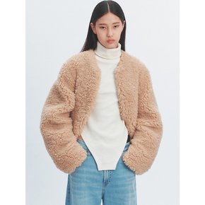 ROZE SHEARING JACKET BEIGE