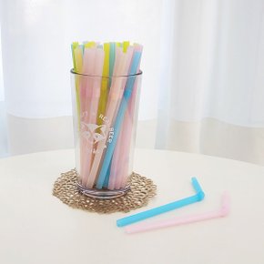 일회용빨대200P/16cm 주름빨대 아기 빨대컵