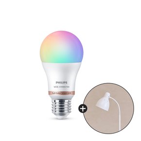 위즈 컬러 앰비언스 LED 스마트 전구 + 스피아노 장스탠드(화이트) 세트