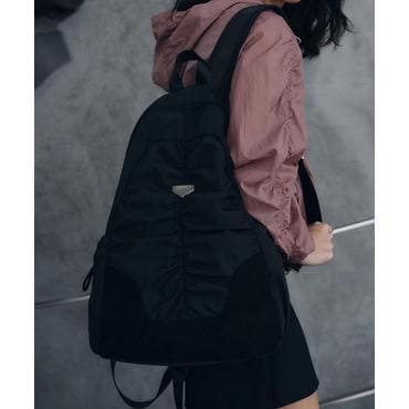 레더리 드레이퍼리 포드 백팩 [BLACK]