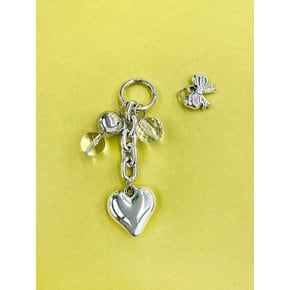 SV HEART RIBBON KEYRING