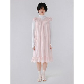 Check Pocket Dress_Baby Pink