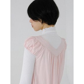 Check Pocket Dress_Baby Pink