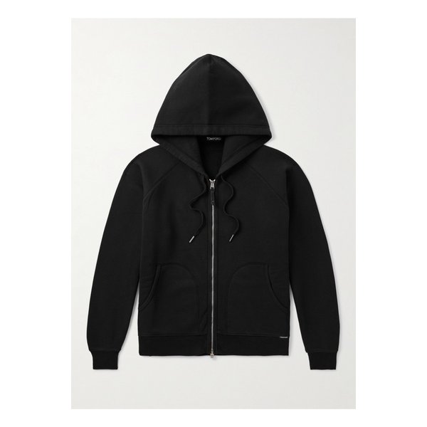 슬림핏 코튼 저지 집업 후드 티셔츠 46376663162880697