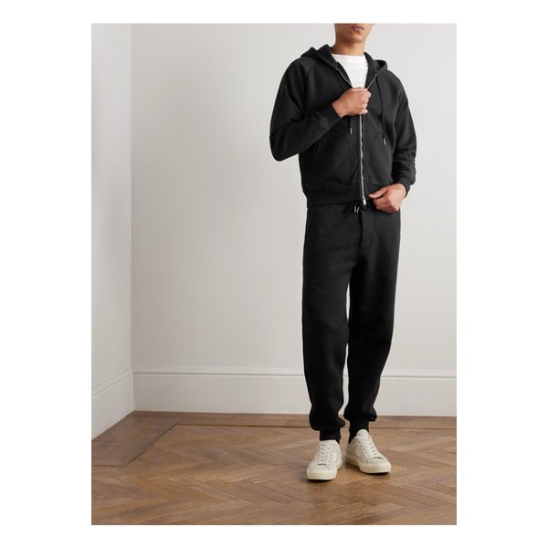 슬림핏 코튼 저지 집업 후드 티셔츠 46376663162880697