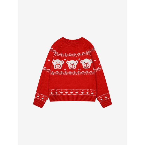 테디베어 노르딕 자가드 니트 풀오버 (TLUCY2945)