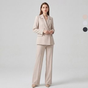 SET 여성 헤더 더블버튼 봄가을 정장 자켓+팬츠 세트