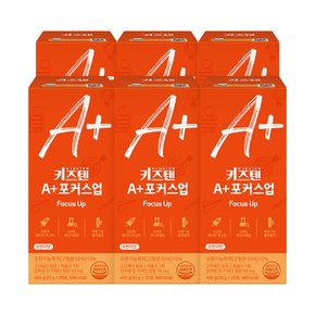 A+ 포커스업 청소년 수험생 집중 아르기닌 식물성 카페인 누트로픽 스터디 공부 젤리, 6박스