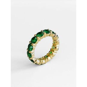 COLORED PAVE RING_GOLD 컬러 파베 반지 골드