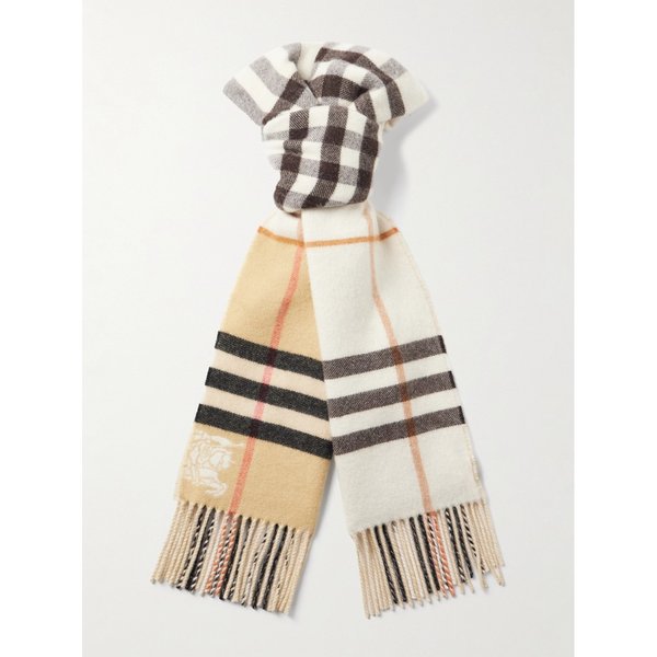 프린지 체크 캐시미어 스카프 46376663162913649