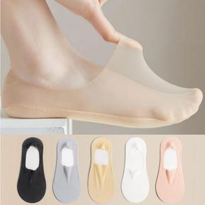 잔솔 여자 덧신양말 5P 여름 발등 덧버선 구두 실리콘