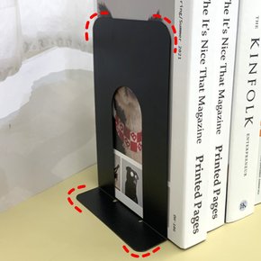 T자형 책꽂이 북엔드 블랙 2P 책꽂이 북엔드 북앤드 책꽂이정리함 책장칸막이