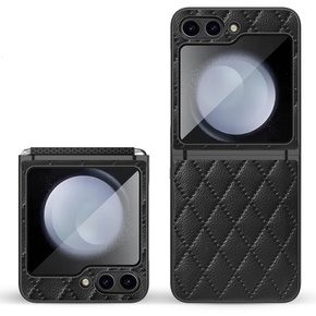 갤럭시 Z플립6 지플립6 심플 퀼팅 흰지보호 무선충전 가죽 핸드폰 휴대폰 케이스 M901