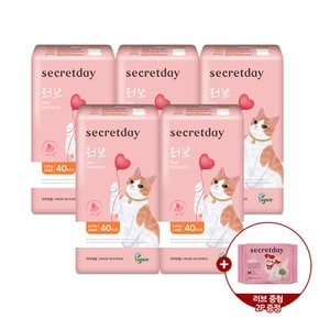 러브플러스 롱라이너 40P 5팩+러브 중형 2P 증정