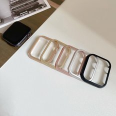 포유 하드프레임 애플워치 케이스 풀커버 액정보호 강화유리