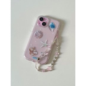 Pink sea Phone Strap