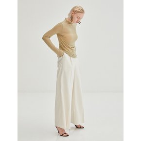 Classic Wide Wool Pants - Ivory