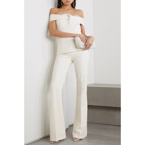 사피야 알렉사 스트레치 크레이프 플레어 팬츠 아이보리 38063312418732065