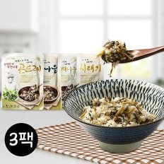 미식관 윤영근의 비벼먹는 착한나물3팩(곤드레/유채나물/시래기/취나물)
