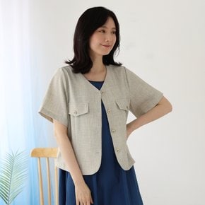 네츄럴 노카라 자켓 NJK104
