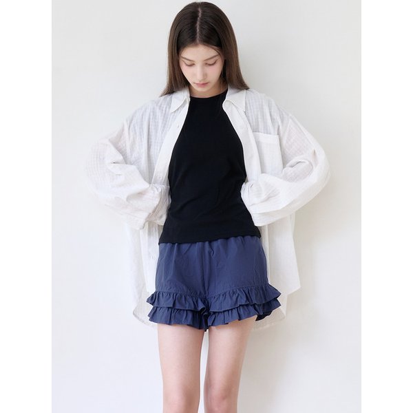 Ruffle Hem Shorts  (3colors)