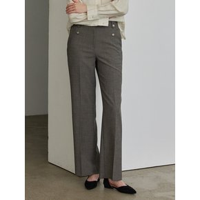 Slim-wide Soft Trouser_Melange Gray