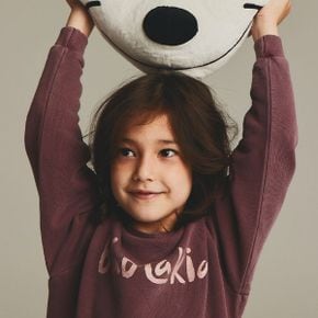 LOGO ROUND SWEAT SHIRTS BURGUNDY_P346766898