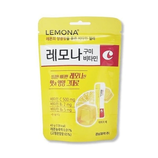 레모나 젤리 구미 씹어먹는 비타민C 비타민B 아이 어린이 간식 1포, 1개