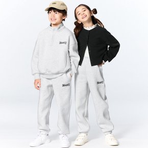 GU by Uniqlo KIDS (남녀공용) 헤비웨이트 스웨트 와이드 조거 팬츠