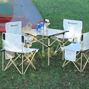 오너클랜 4인 캠핑 테이블세트 대형 휴대용 접이식 의자 테이블