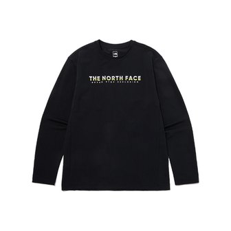 노스페이스 공용 OCEAN WAVE L/S R/TEE RNT7TP05A-BLK