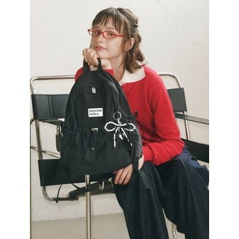 마스마룰즈 mini ver. Ribbon pocket backpack_Black