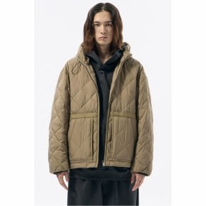 Beige Quilted Hood Jacket_CWUAW24711BEX