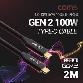 C 케이블 2M GEN2 10Gbps 100W 5A E Marker