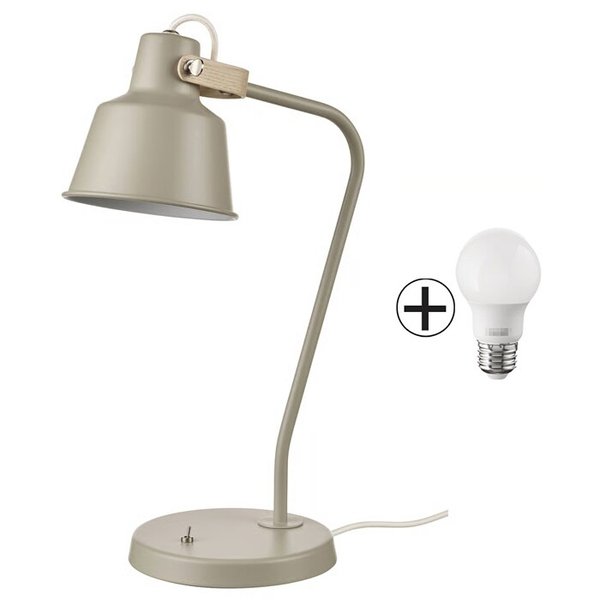 SJOMAKT 셰막트 책상등 49cm 전구포함 탁상스탠드 책상스탠드 조명 작업등 독서등