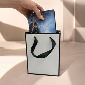 15x20 고급 무지 화이트 고급 선물용 종이가방 쇼핑백 답례품가방