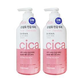 애경 더마앤모어 시카 너리싱 두피 컨디셔너 600ML2개