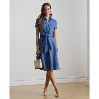 로렌 랄프 로렌 리넨 셔츠드레스(WMLRDRSS5020070400)