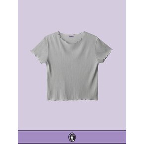 Pleats Shirring T - Gray