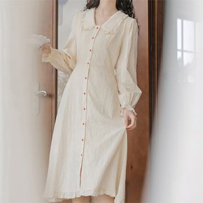 러플카라네크라인 셔츠 원피스 826C92_P356628555