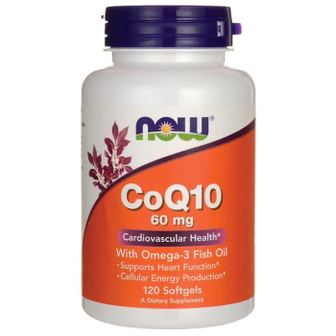  나우푸드 CoQ10 코큐텐 60mg 비타민E 오메가3 레시틴 120정 NWF301