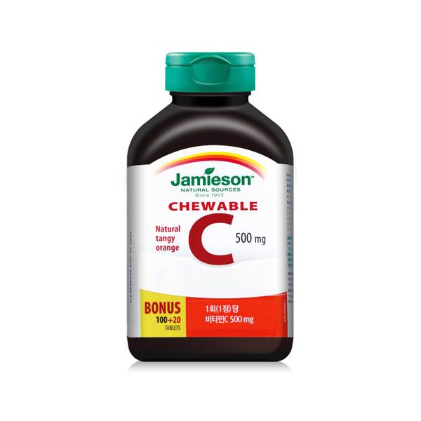 츄어블 비타민C 500mg 오렌지맛 (1400mgX120정) 4개월분