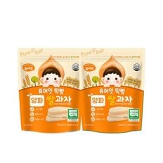 떡뻥 아기과자 유기농 양파 쌀과자 30g x 2봉 SB