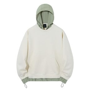 (유니)UTILITY LAYERED DETAIL HOODIE (IVORY) [LSRSCTH106M]