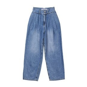 UP-348 턱와이드 데님_TUCK WIDE DENIM PANTS BLUE