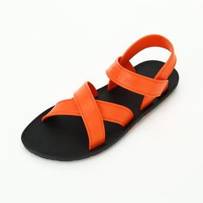 MC06 Cross Sandal, Black-Orange