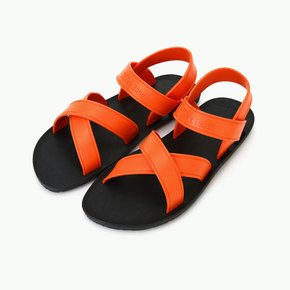 MC06 Cross Sandal, Black-Orange