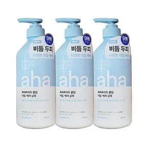 애경 더마앤모어 아하 쿨링 비듬케어 샴푸 600ML 3개