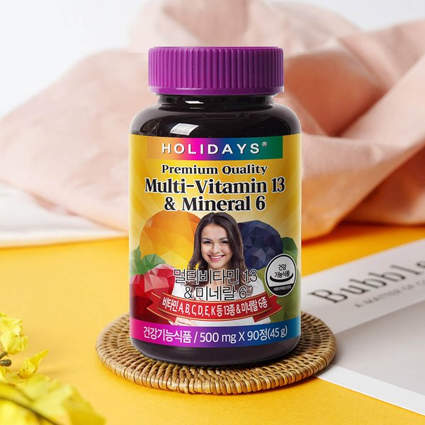 멀티비타민13&미네랄6 90정 2병 선물세트 (6개월분)
